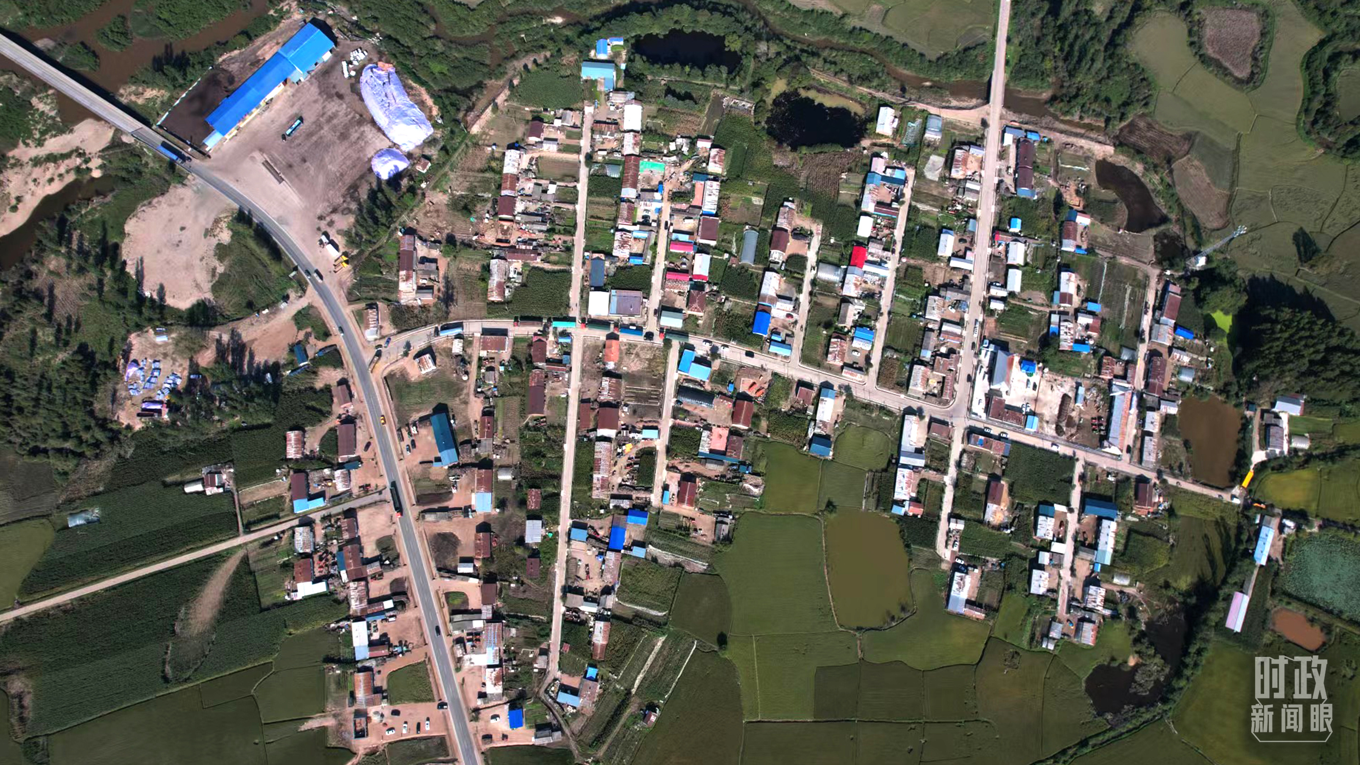 △9月7日,龙王庙村航拍。(总台国广记者李晋拍摄) △9月7日,龙王庙村航拍。(总台国广记者李晋拍摄)