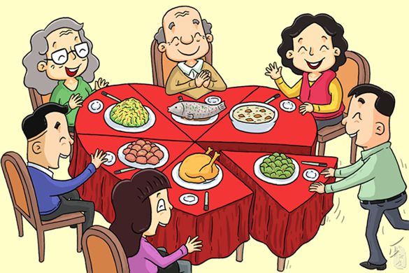吃团圆饭，图的是团圆而非遭罪