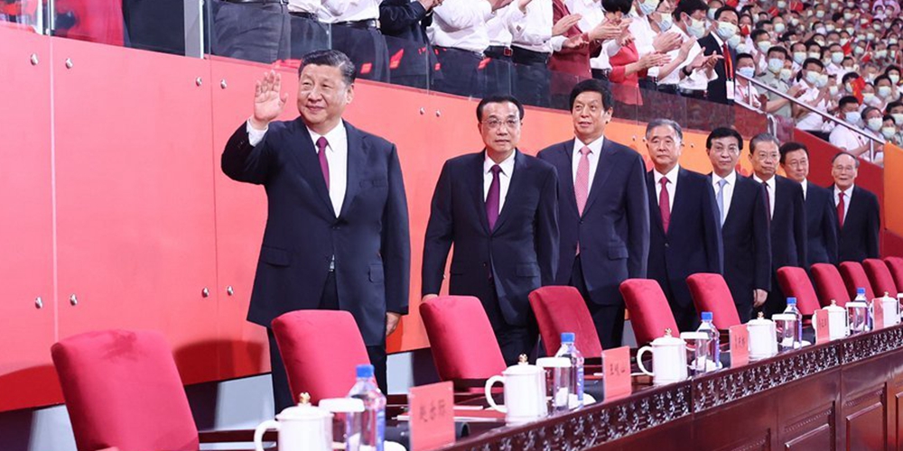 庆祝中国共产党成立100周年文艺演出《伟大征程》在京盛大举行