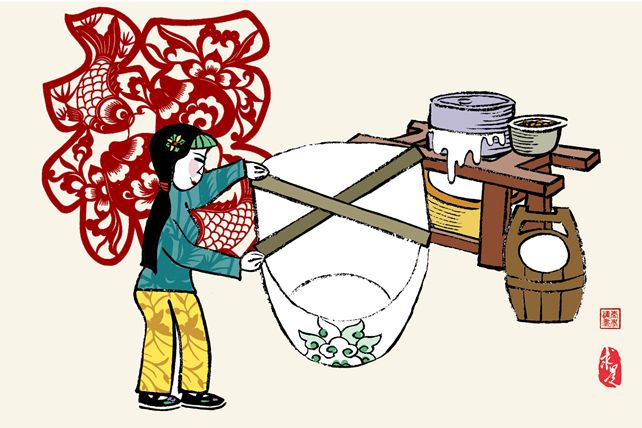 二十五，推磨做豆腐