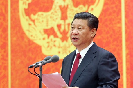 习近平在春节团拜会上发表重要讲话